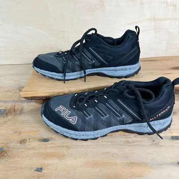 Fila Women's Black Endurance EVO All Terrain Hiking Shoe Worn Once Size 8 - Picture 6 of 7